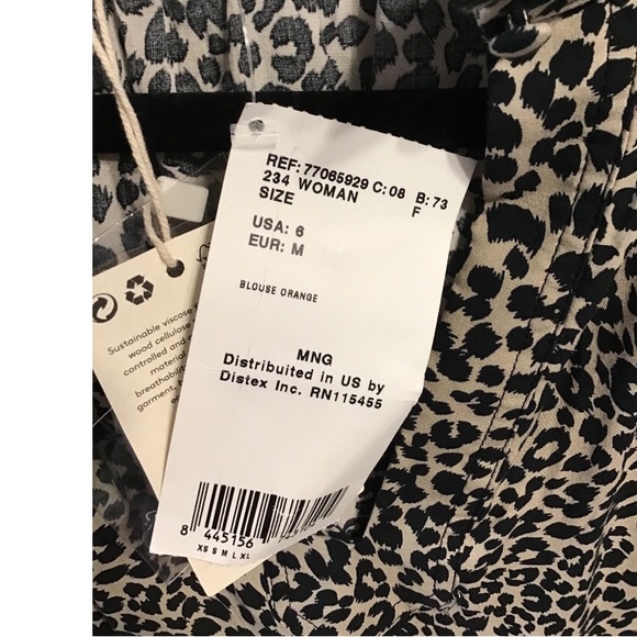 MNG Leopard Print Blouse - Picture 6 of 7